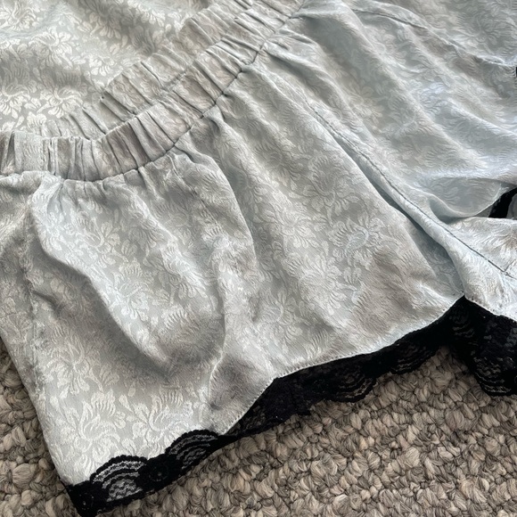RIVER ISLAND SIZE SMALL SEXY CUTE PAJAMA SET WITH LACE BLACK TRIM - Picture 2 of 7
